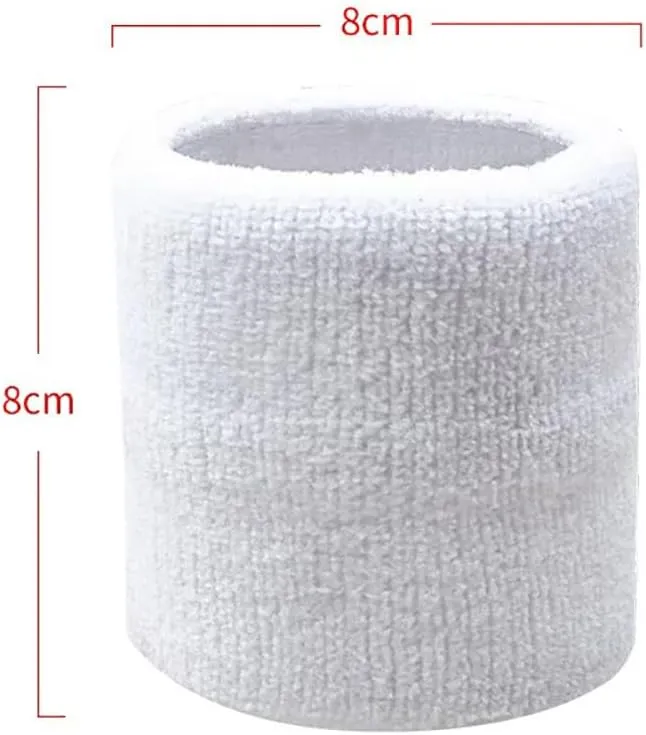 4 Pack 3 inch Wrist Sweatbands Tennis Wrist Bands Absorbent Sweat Band for Men and Women - Elastic Athletic Wrist Bands for Tennis, Basketball, Running, Working Out