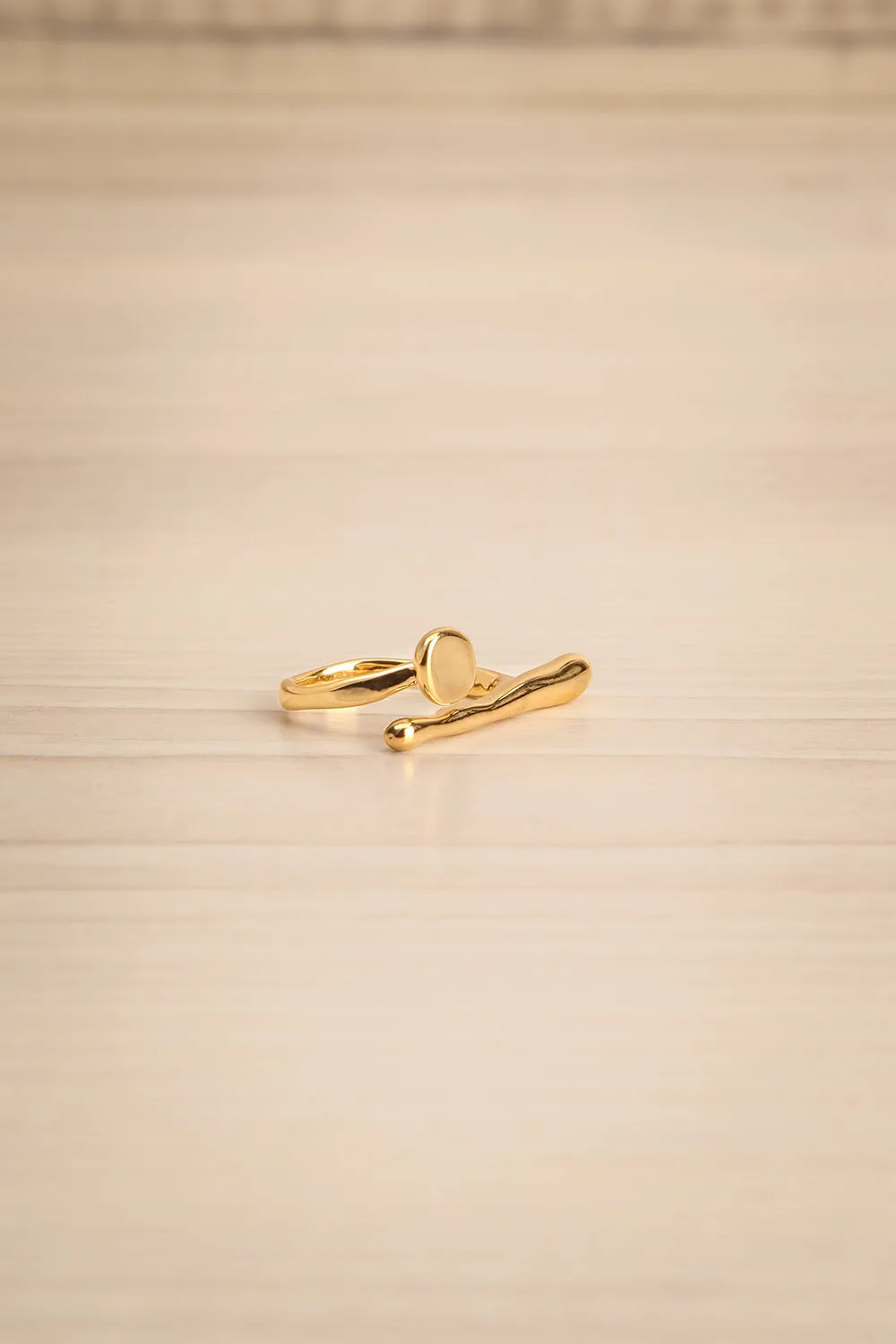 Acheron | Circle & Horizontal Line Ring