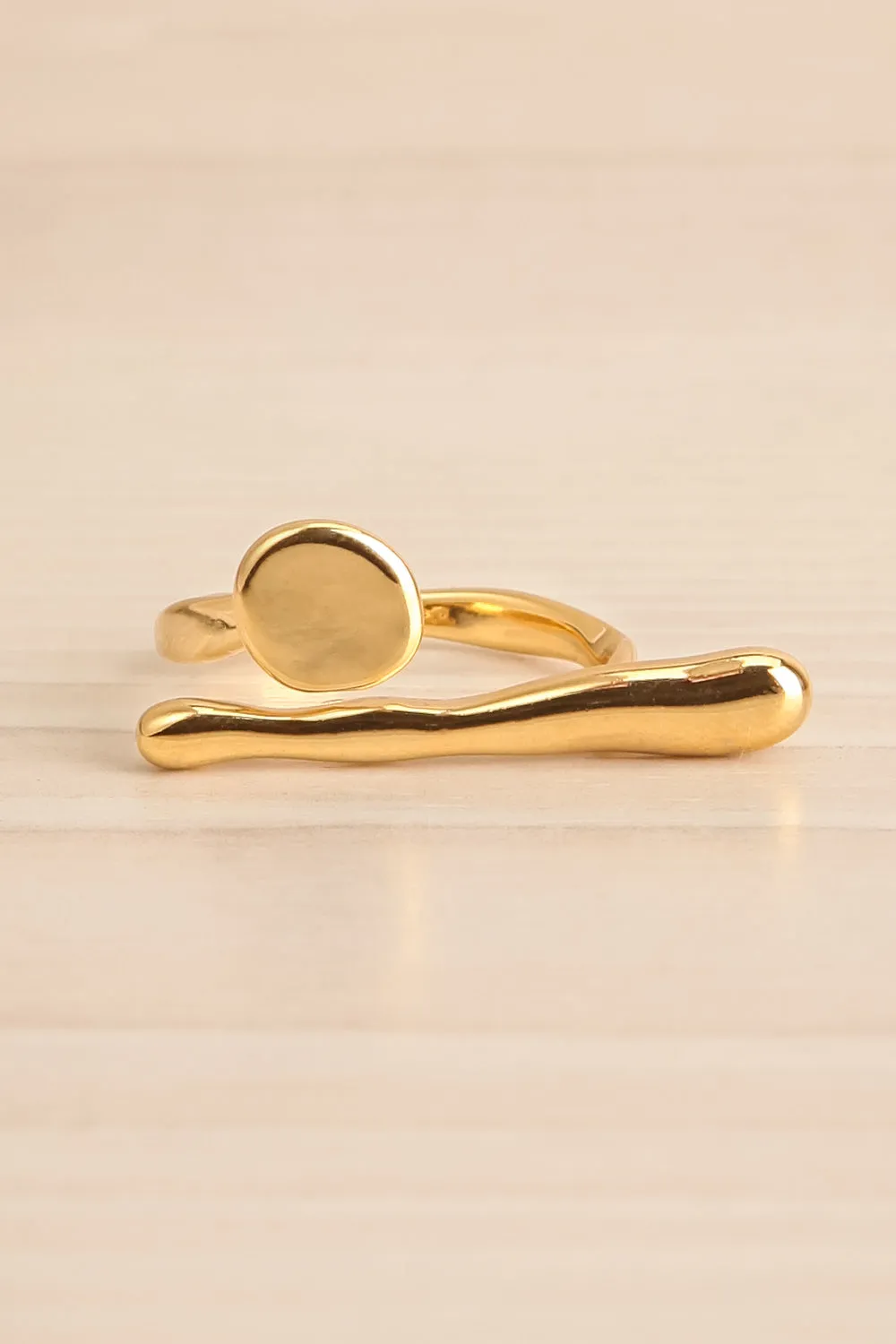 Acheron | Circle & Horizontal Line Ring