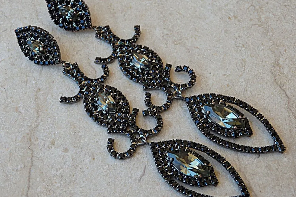 Black Diamond Earrings