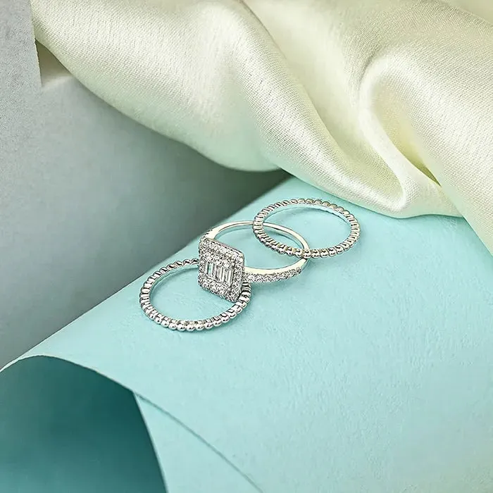 Celestial Radiance Stack Rings