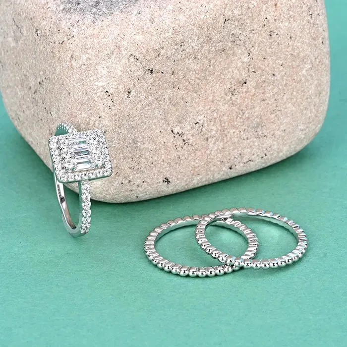 Celestial Radiance Stack Rings