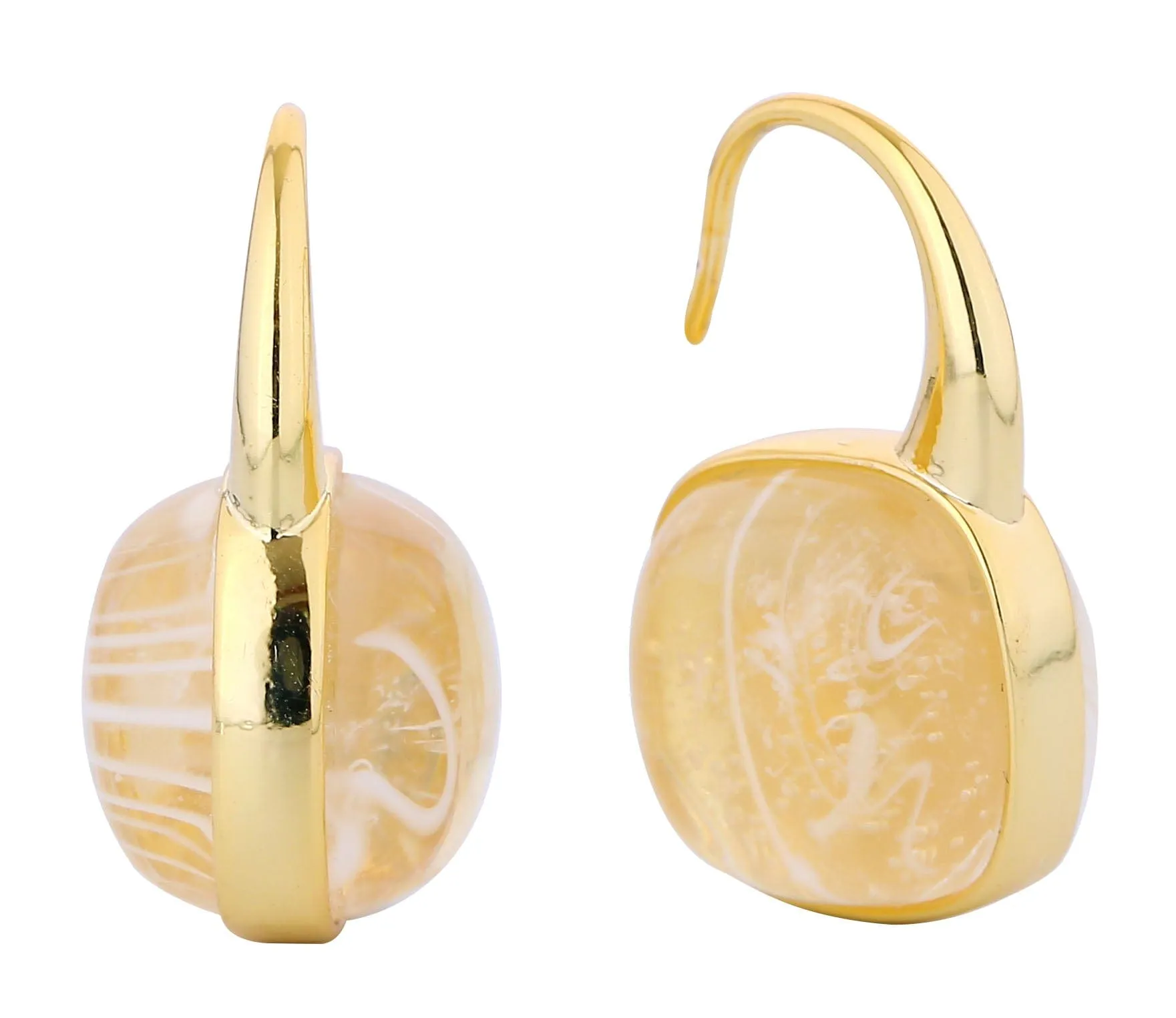 DJE311166 14K Dipped Mystic Stone Drop Earrings