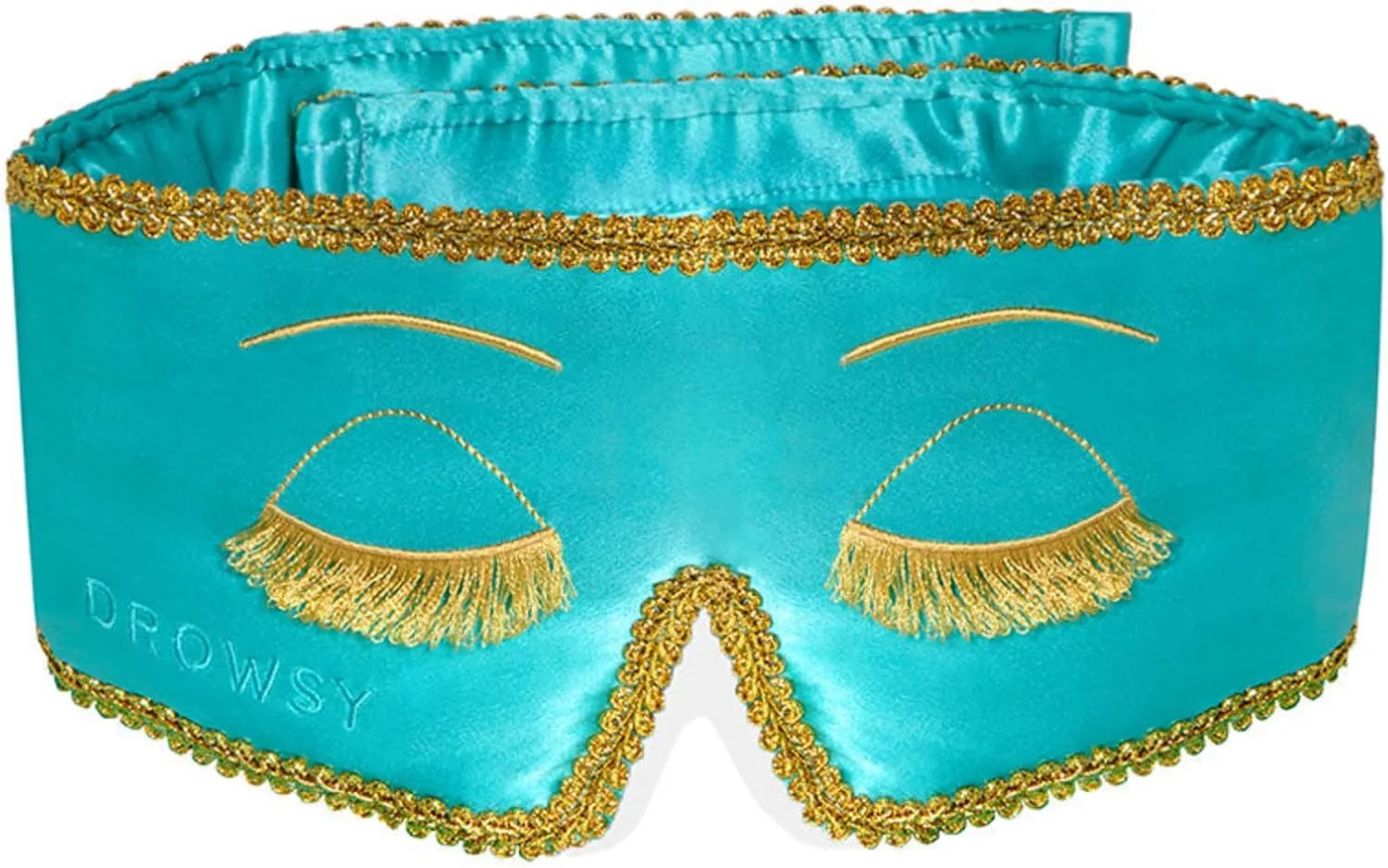 DROWSY Breakfast at Drowsy Silk Sleep Mask  100% Pure Mulberry Silk, Total Blackout, Ultra-Soft & Skin Hydrating for Beauty Sleep & Relaxation, Fully Adjustable