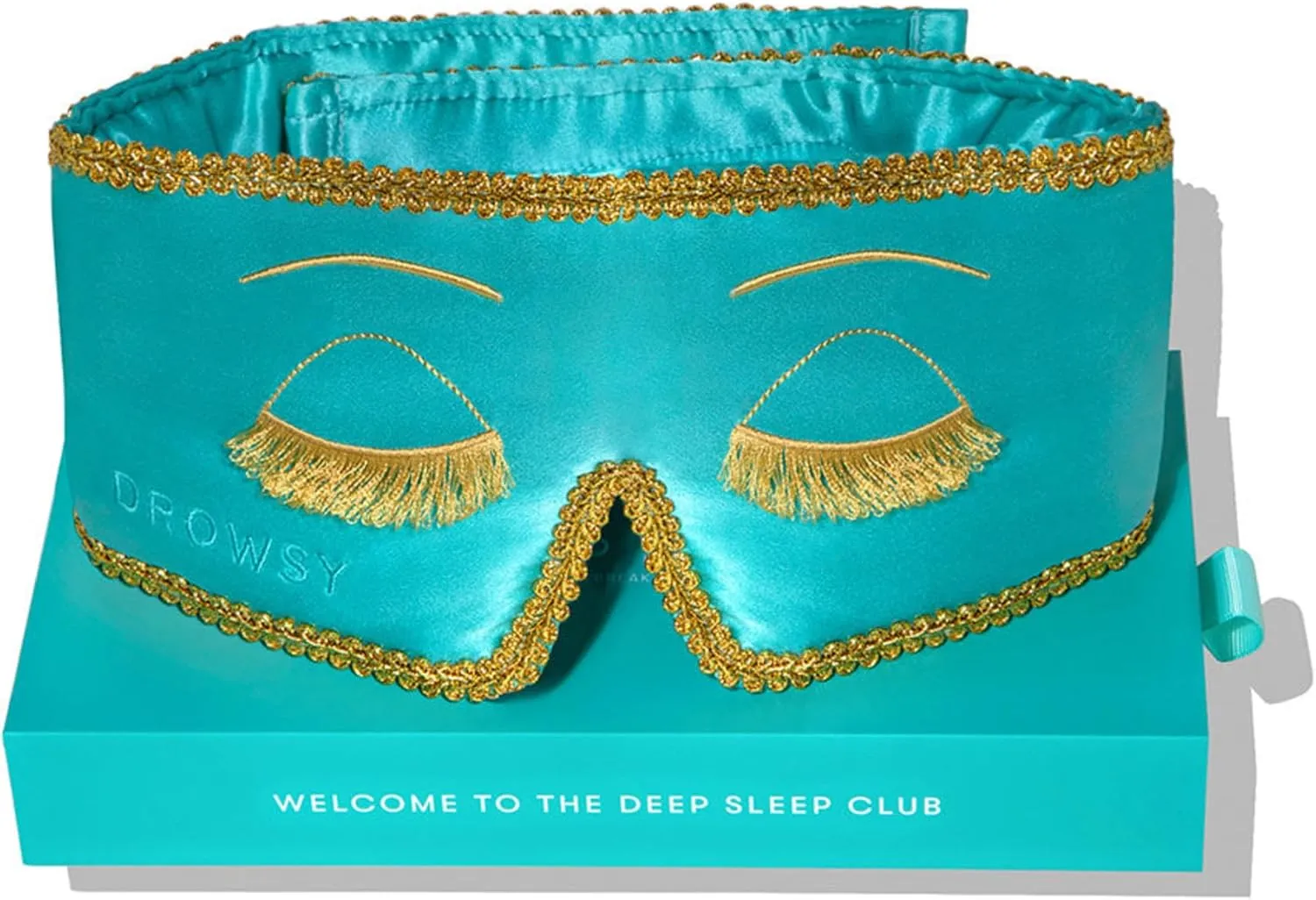 DROWSY Breakfast at Drowsy Silk Sleep Mask  100% Pure Mulberry Silk, Total Blackout, Ultra-Soft & Skin Hydrating for Beauty Sleep & Relaxation, Fully Adjustable