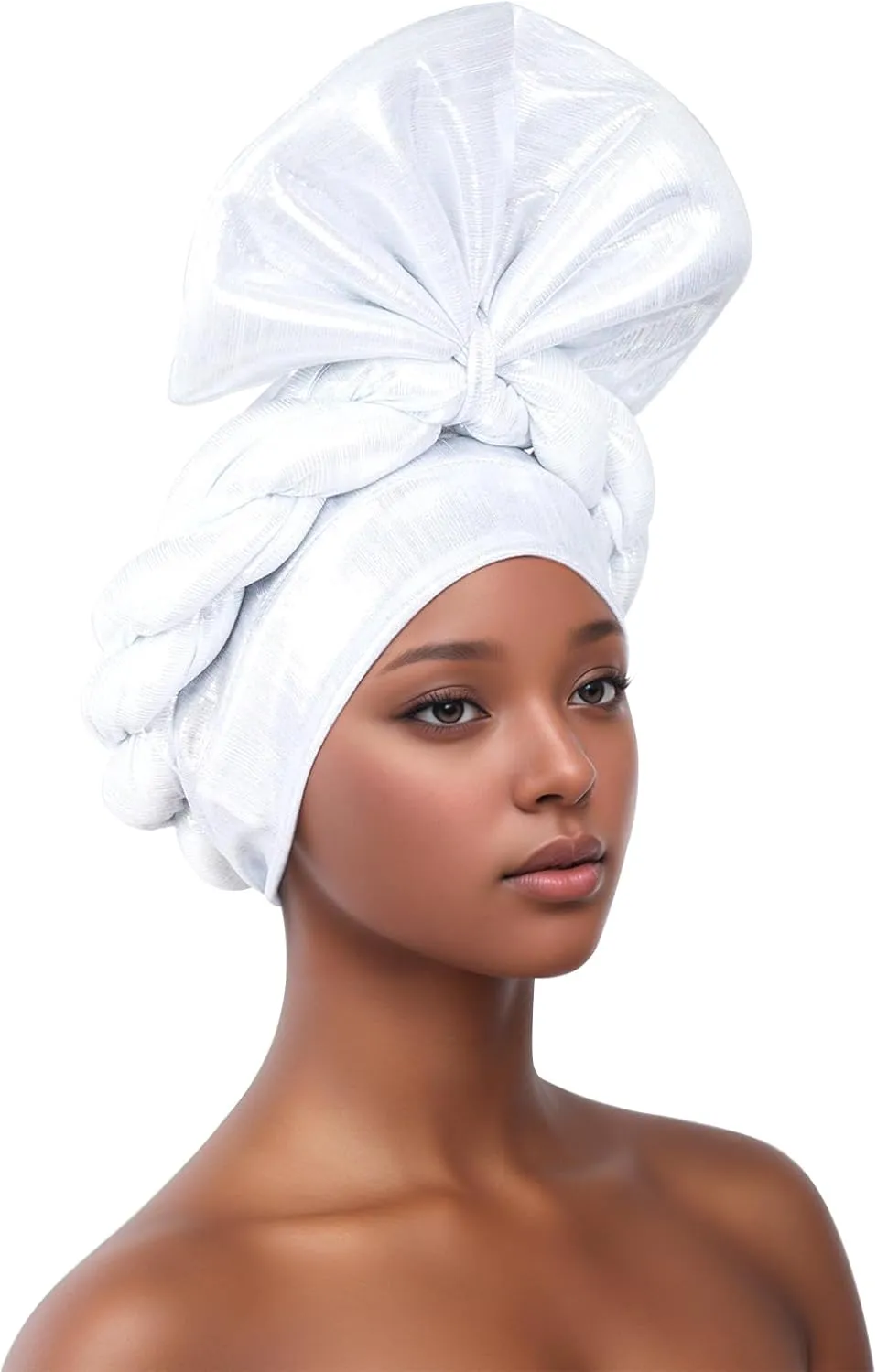 Exquisite Handcrafted Gele Headgear: African Turban Hats for Weddings and Parties