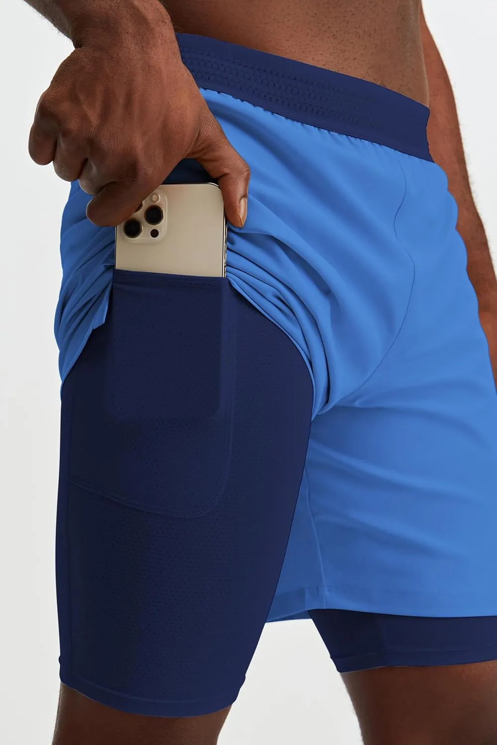 Fabletics Men's The Fundamental Short (Lined), Workout, Running, Training, Gym, Yoga, Ultra Lightweight, Athletic