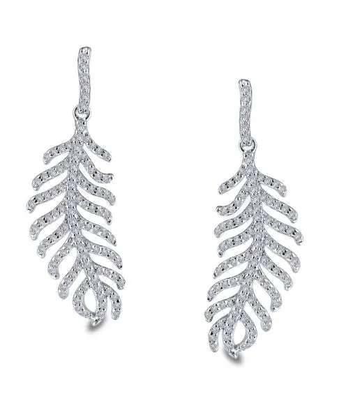 Feather Earrings E0307CLP