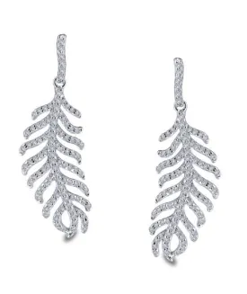 Feather Earrings E0307CLP