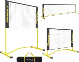 Flex Version 4 ft Pickleball Small Training Rebounder Net - Expandable to 10 ft for Double Player Practice - Outdoor Game - Fully Adjustable Regulation Height, Quick Setup