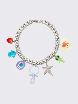 Funkytown Curb Chain Charm Necklace