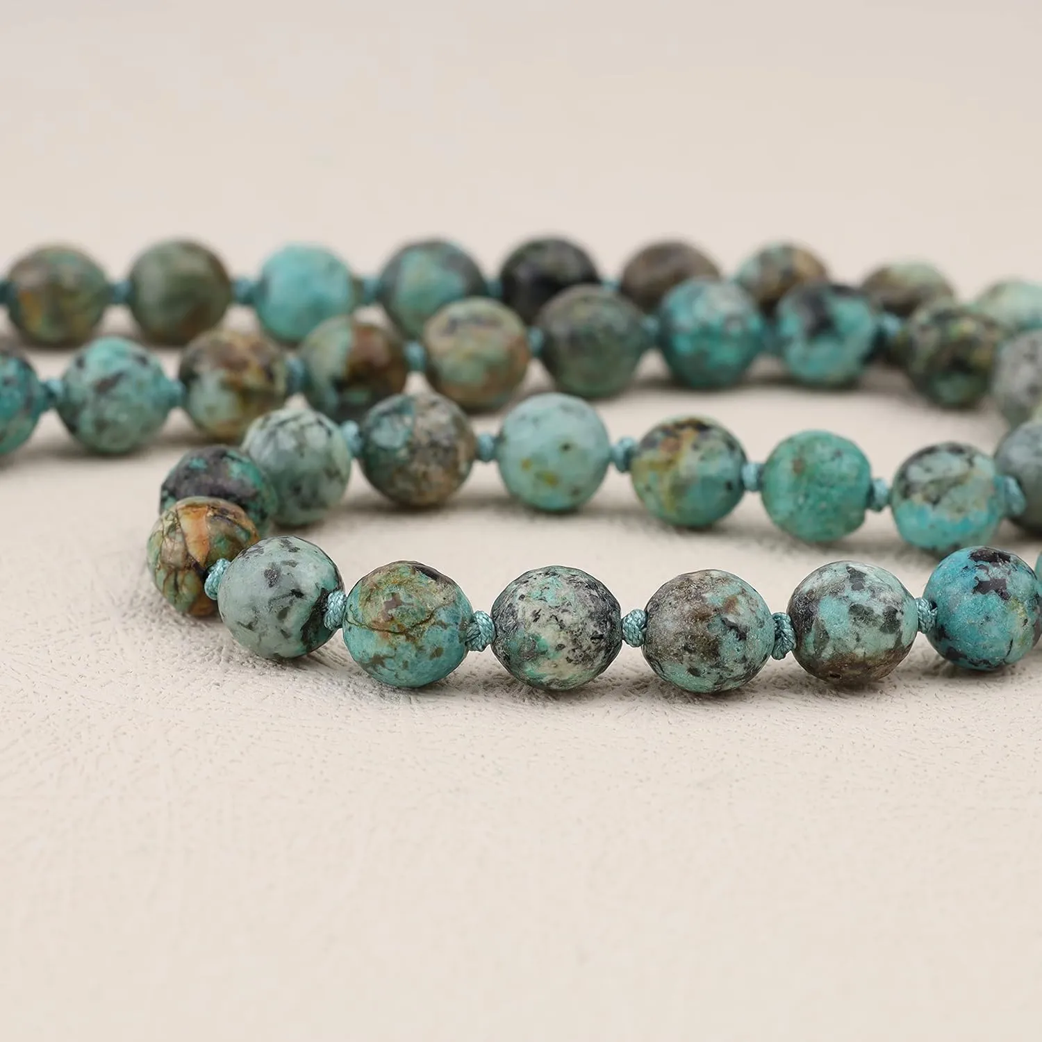 GAVU Hand-knotted Men's Beaded Necklace, Crystal Necklace for Men
