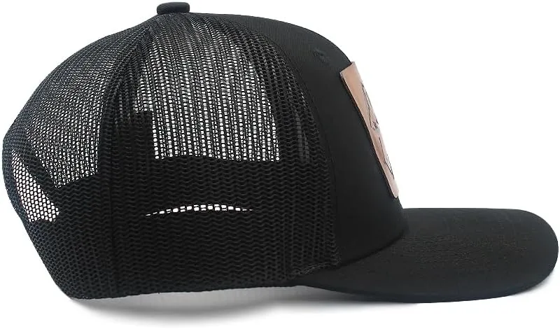 God is Greater Than The Highs and Lows Leather Patch Hat Trucker Hat Adjustable Baseball Cap for Men Women