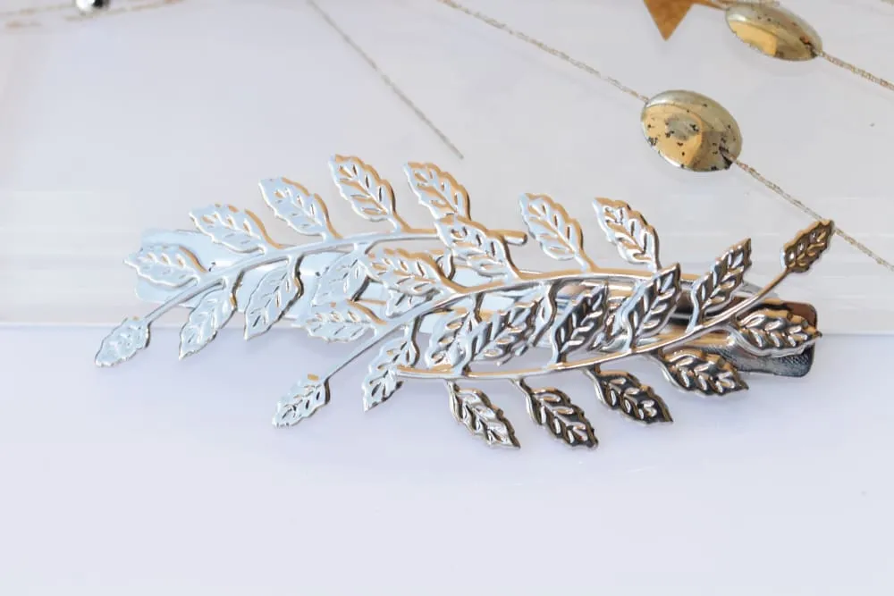 GOLD LEAF BARRETTE