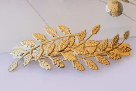 GOLD LEAF BARRETTE
