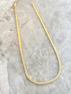 Goldfilled 2.5mm Herringbone Necklace (multiple lengths available)