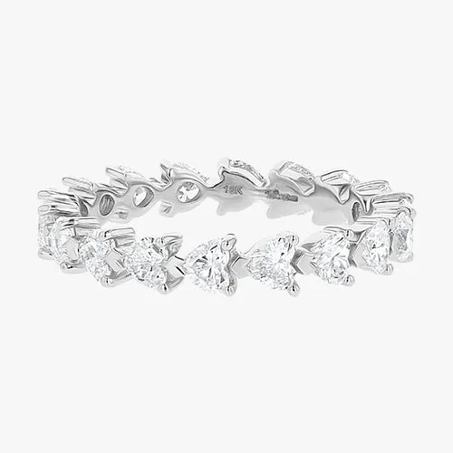 Heart Shaped Diamond Eternity Band
