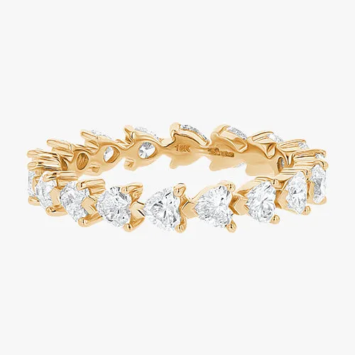 Heart Shaped Diamond Eternity Band