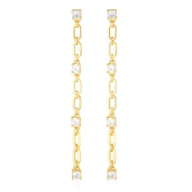 Jacinta Drop Earrings Gold