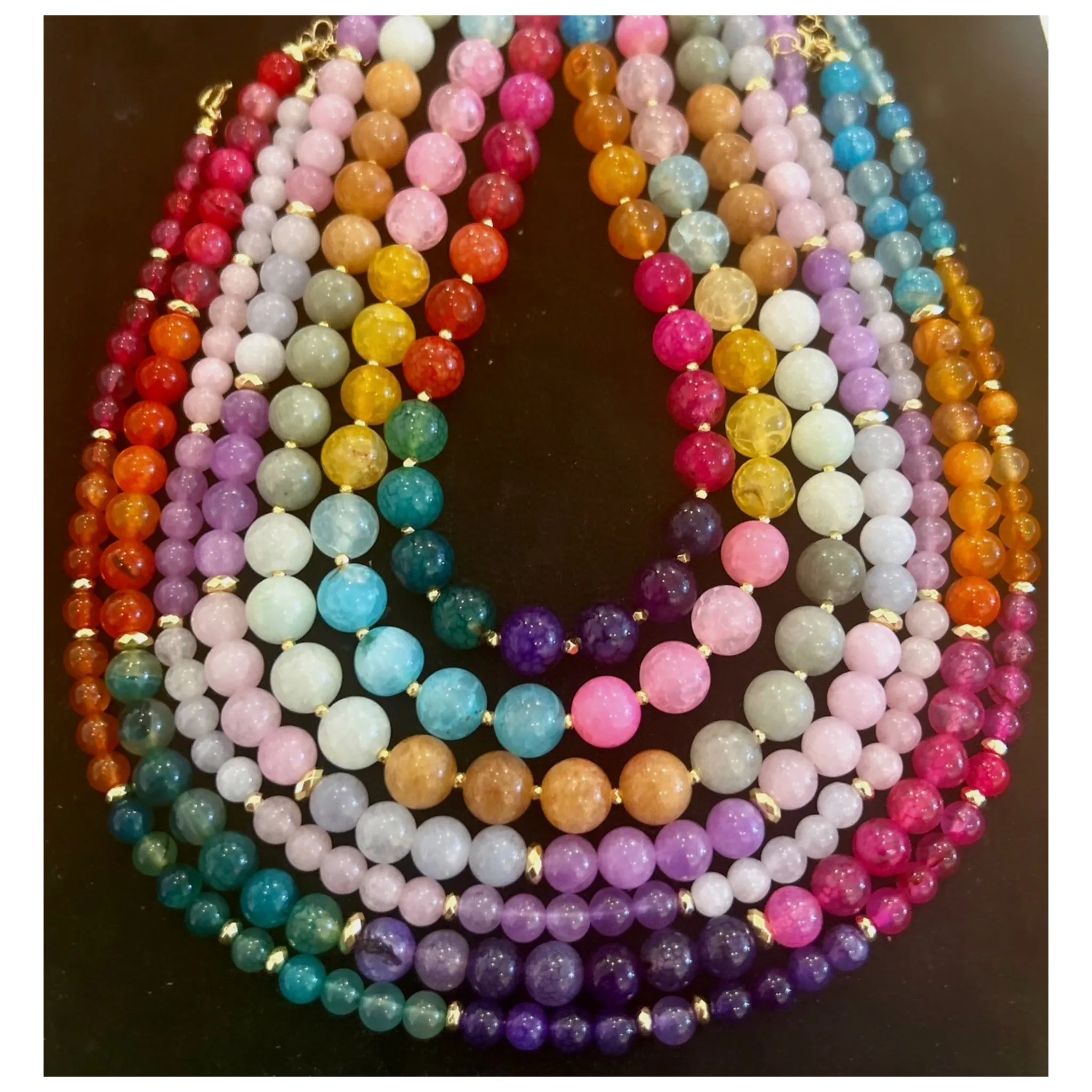 Lavender Mix Medium Dragibus Necklace
