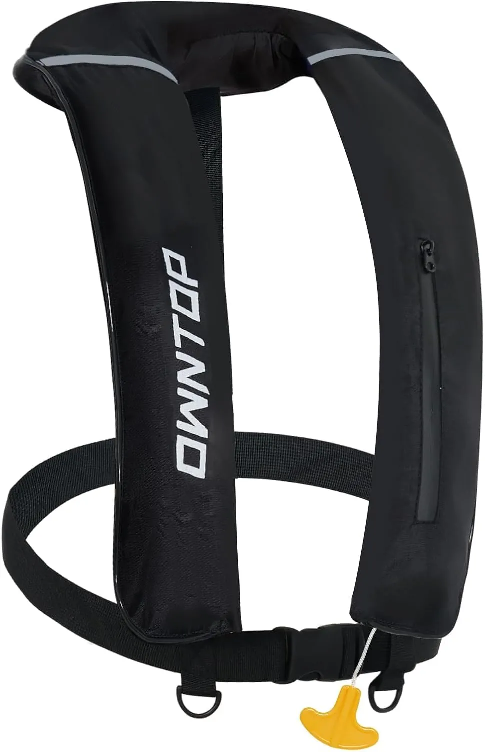 Owntop Inflatable Swim Vest Manual, Soft Padded Neckline, Secure Reflective Tapes, 24g CO2 Cartridge Included, Lightweight for Kayak, Fishing, Paddle Sports