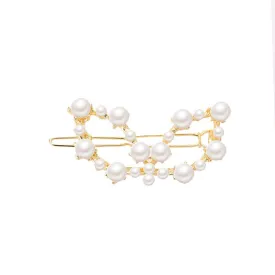 Premium Faux Pearl Hair Clip - Butterfly