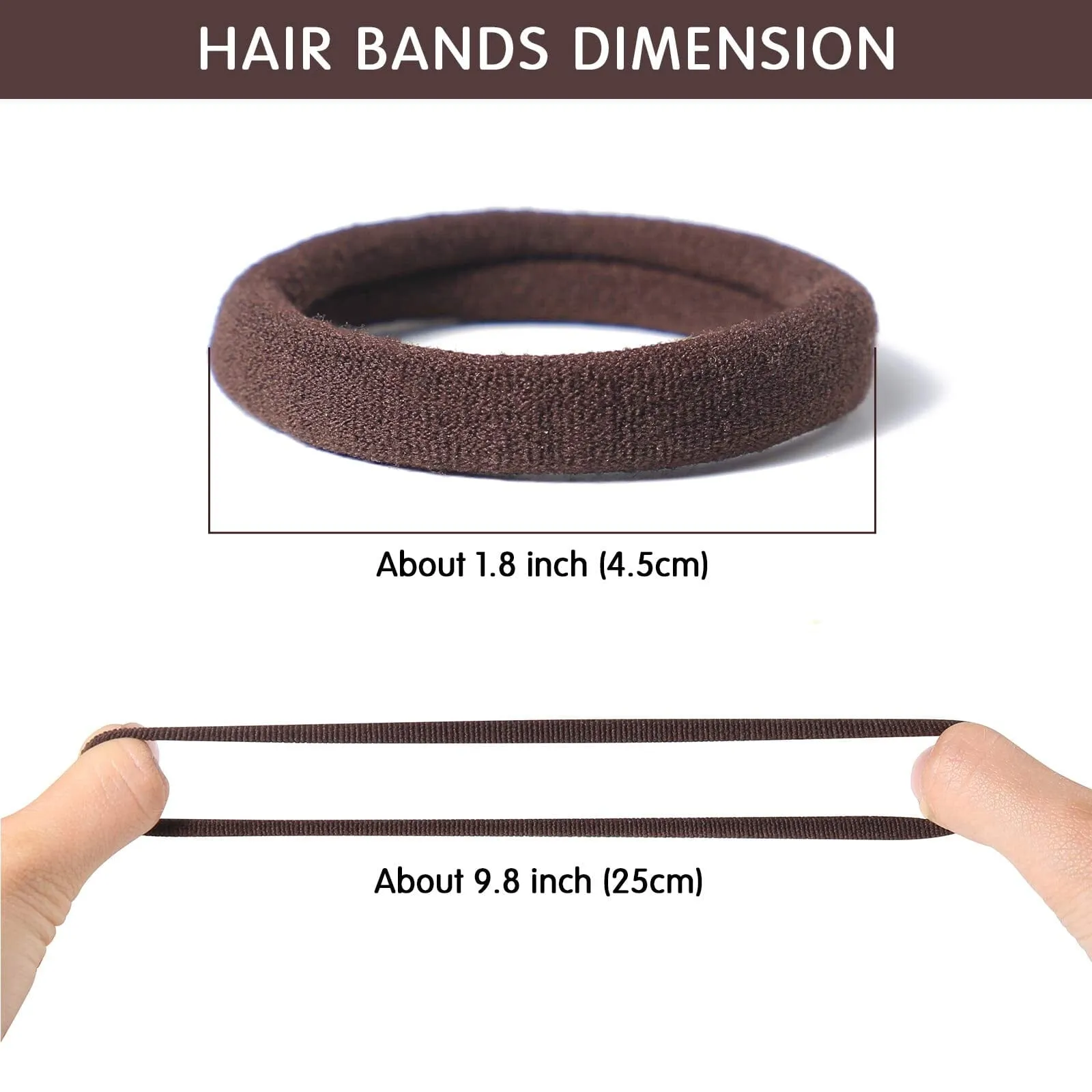 Thick Seamless Hair Ties | 100 pcs