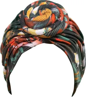 TouchUps Hair Bun Cap Hair Protection Head Wrap Hairbun Cap Wrap African Turban Pattern Headwrap Headscarf