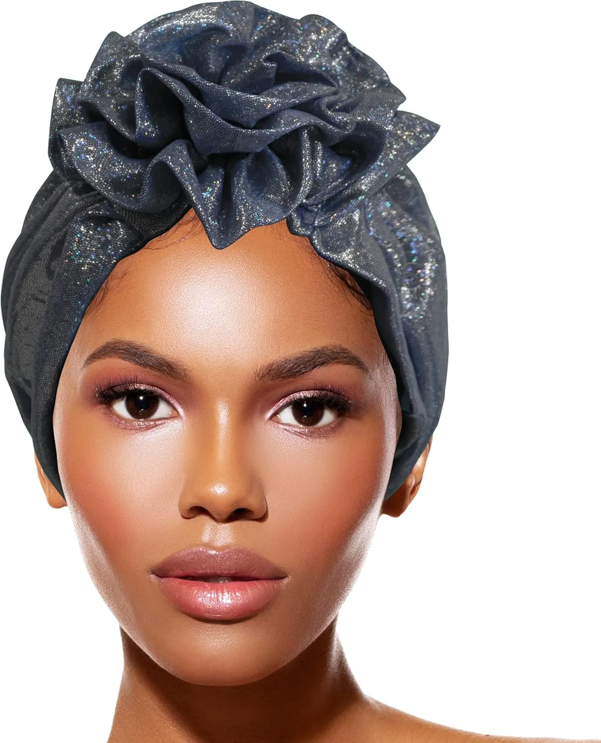 TouchUps Hair Bun Cap Hair Protection Head Wrap Hairbun Cap Wrap African Turban Pattern Headwrap Headscarf