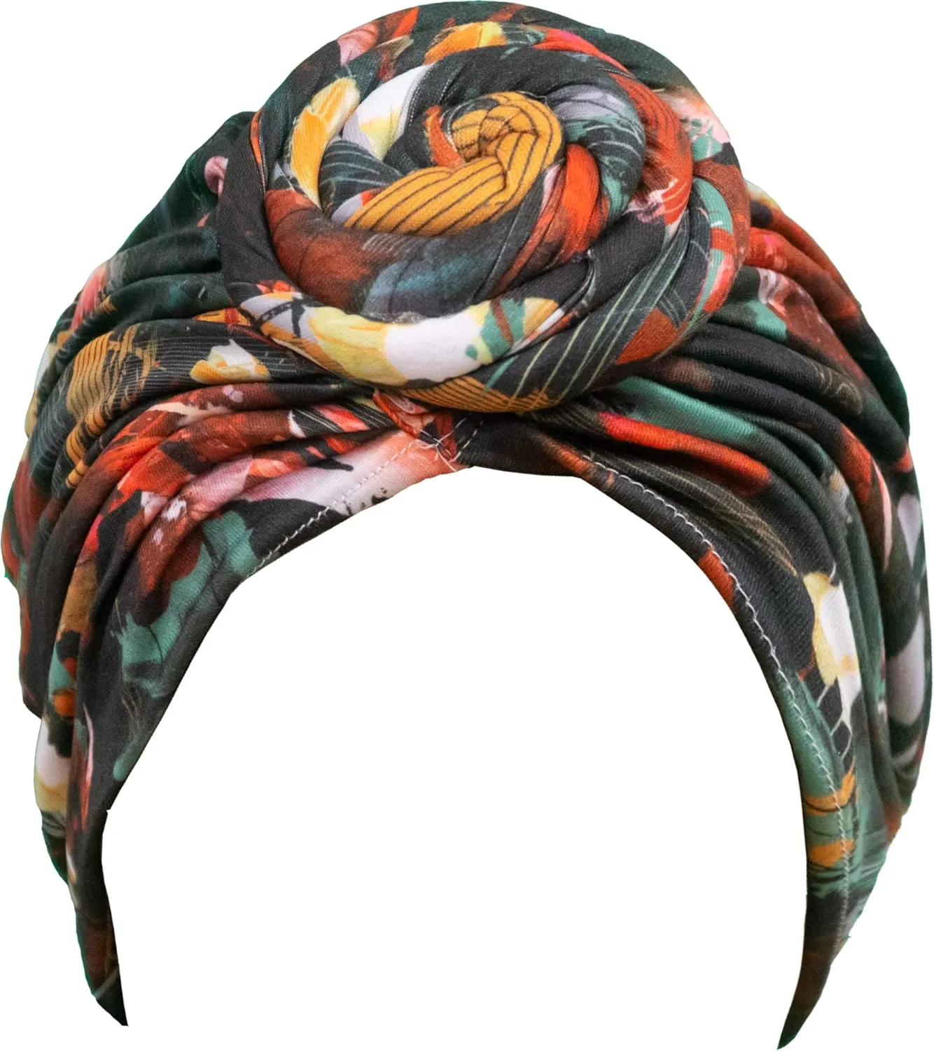 TouchUps Hair Bun Cap Hair Protection Head Wrap Hairbun Cap Wrap African Turban Pattern Headwrap Headscarf