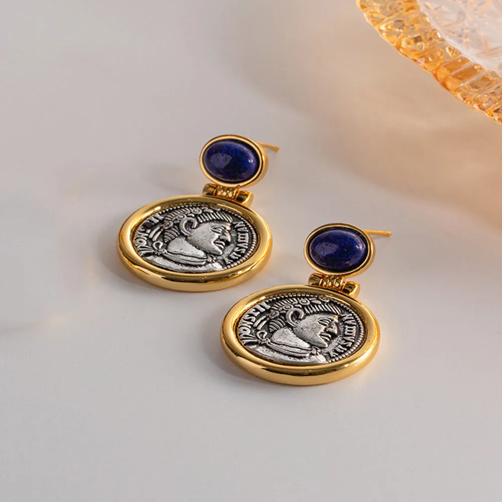 Vintage Necklace with lapis lazuli