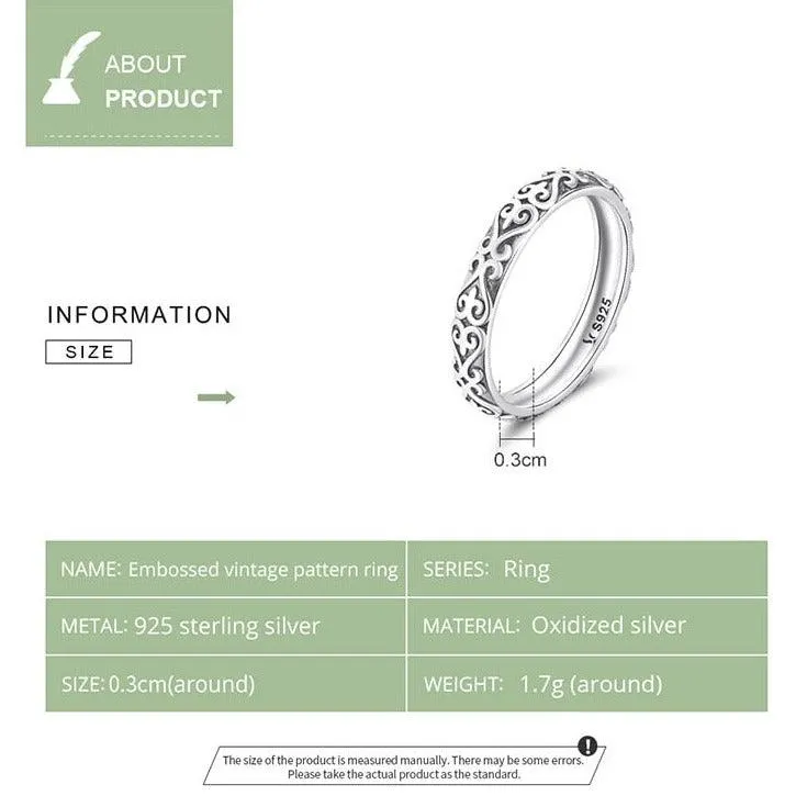 'Vintage Vines' Sterling Silver Ring
