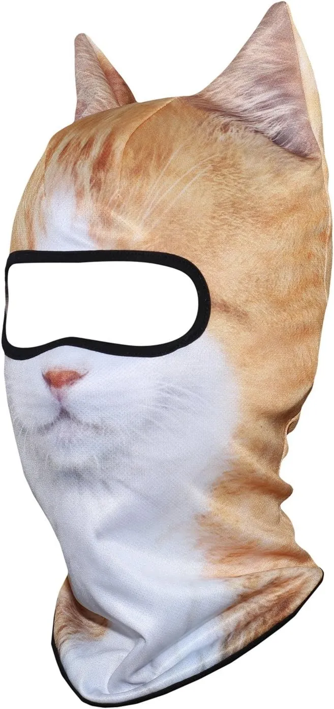 WTACTFUL 3D Stand Ears Animal Balaclava Face Mask for Music Festivals, Raves, Ski, Halloween, Party Outdoor Activities