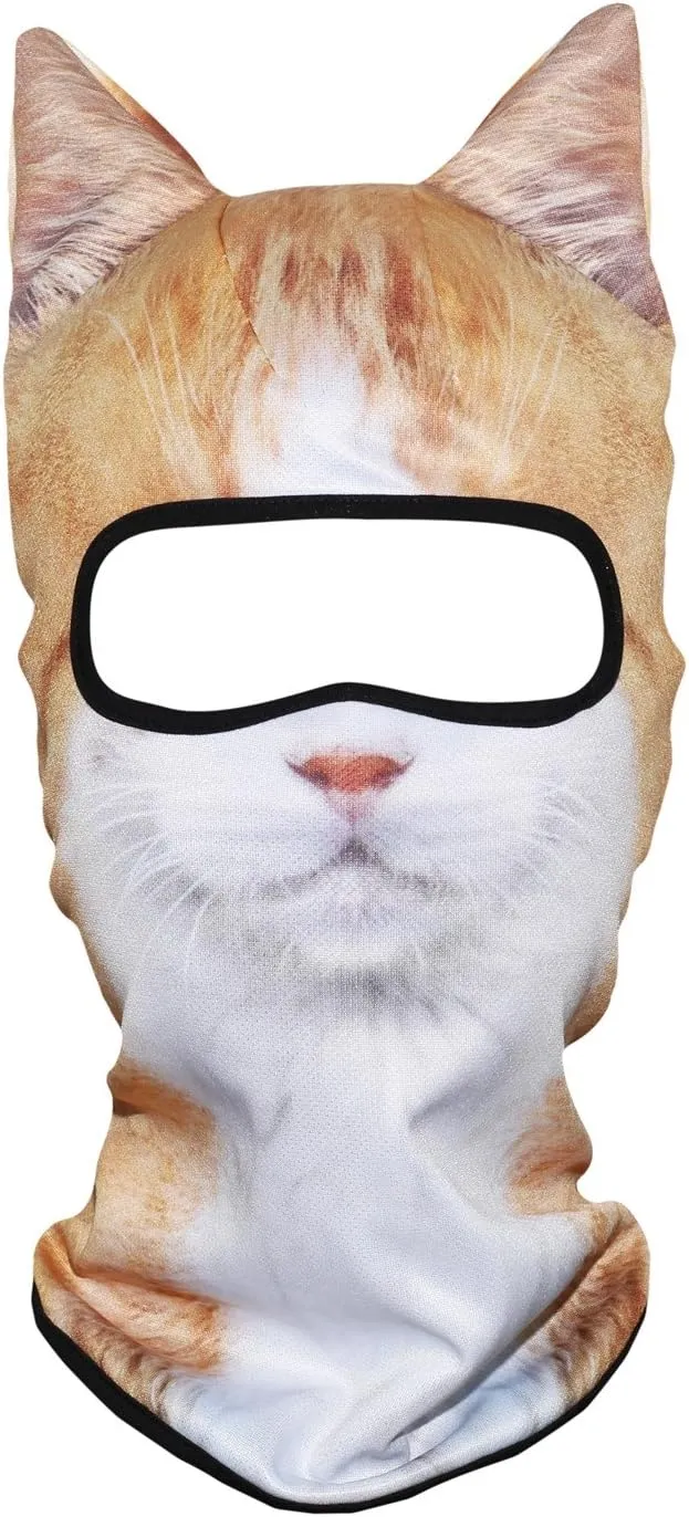 WTACTFUL 3D Stand Ears Animal Balaclava Face Mask for Music Festivals, Raves, Ski, Halloween, Party Outdoor Activities